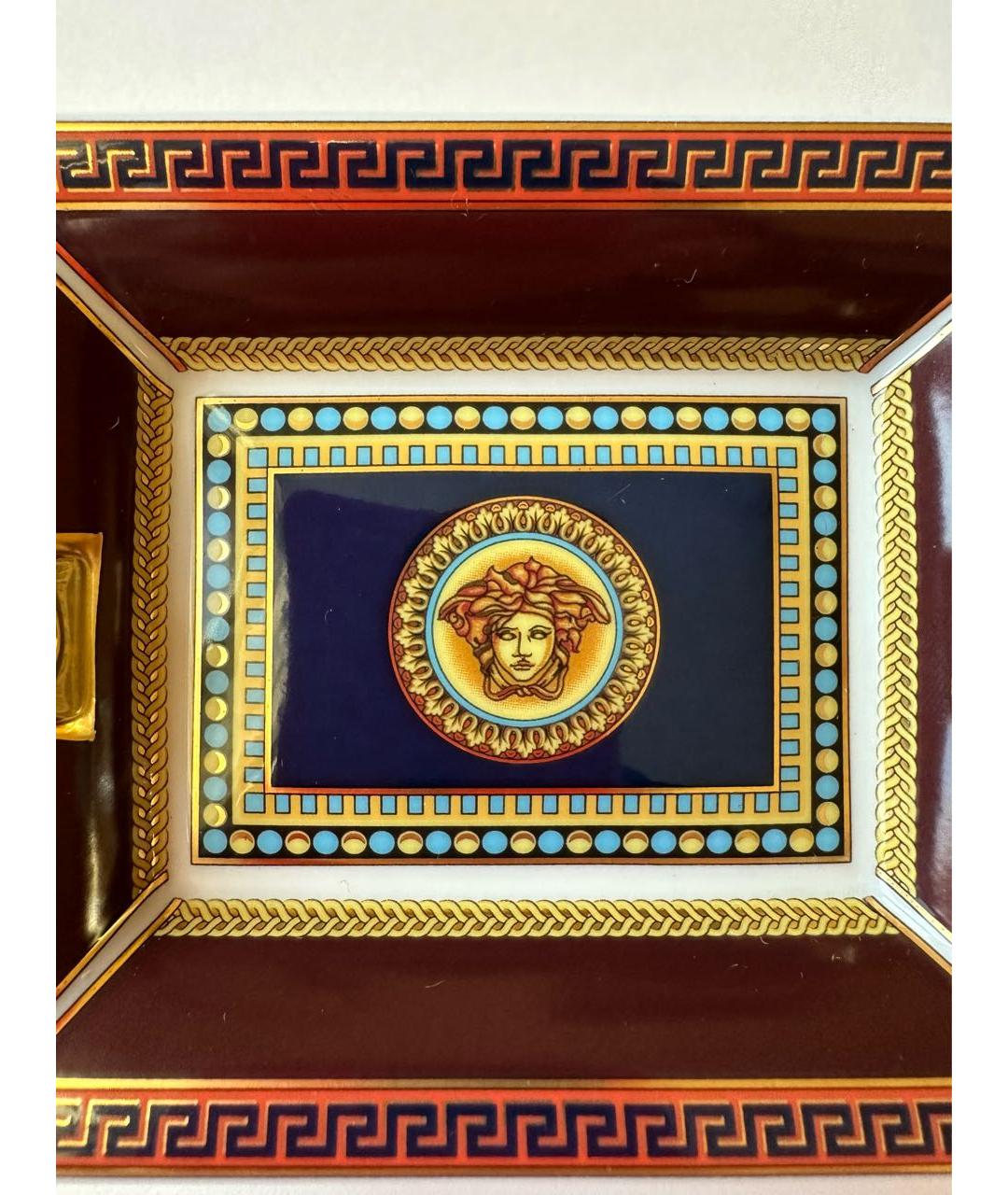 VERSACE Бордовая мелочница, фото 6