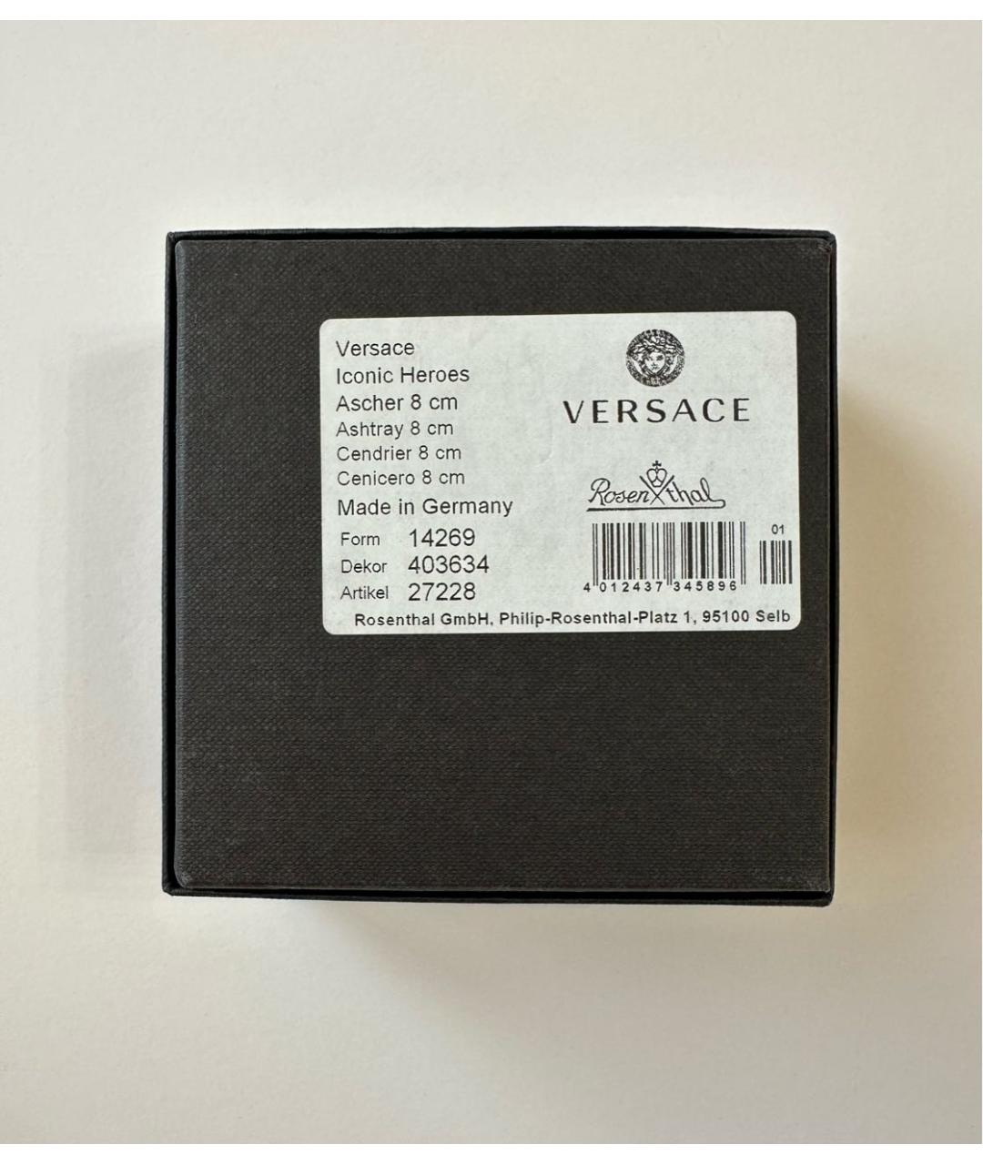 VERSACE Бордовая мелочница, фото 5