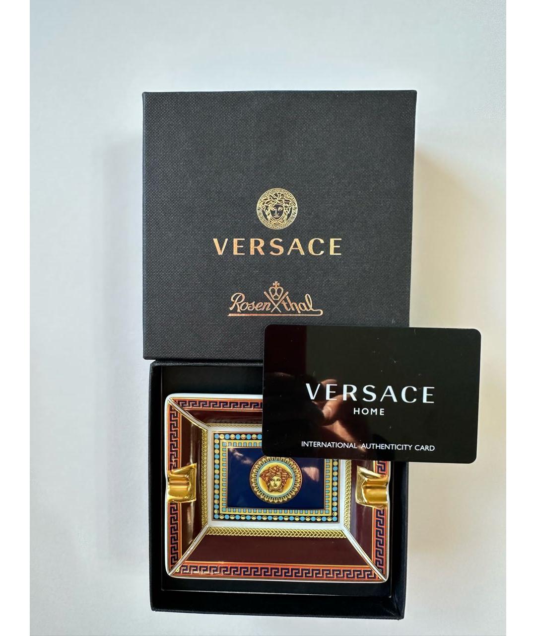 VERSACE Бордовая мелочница, фото 4