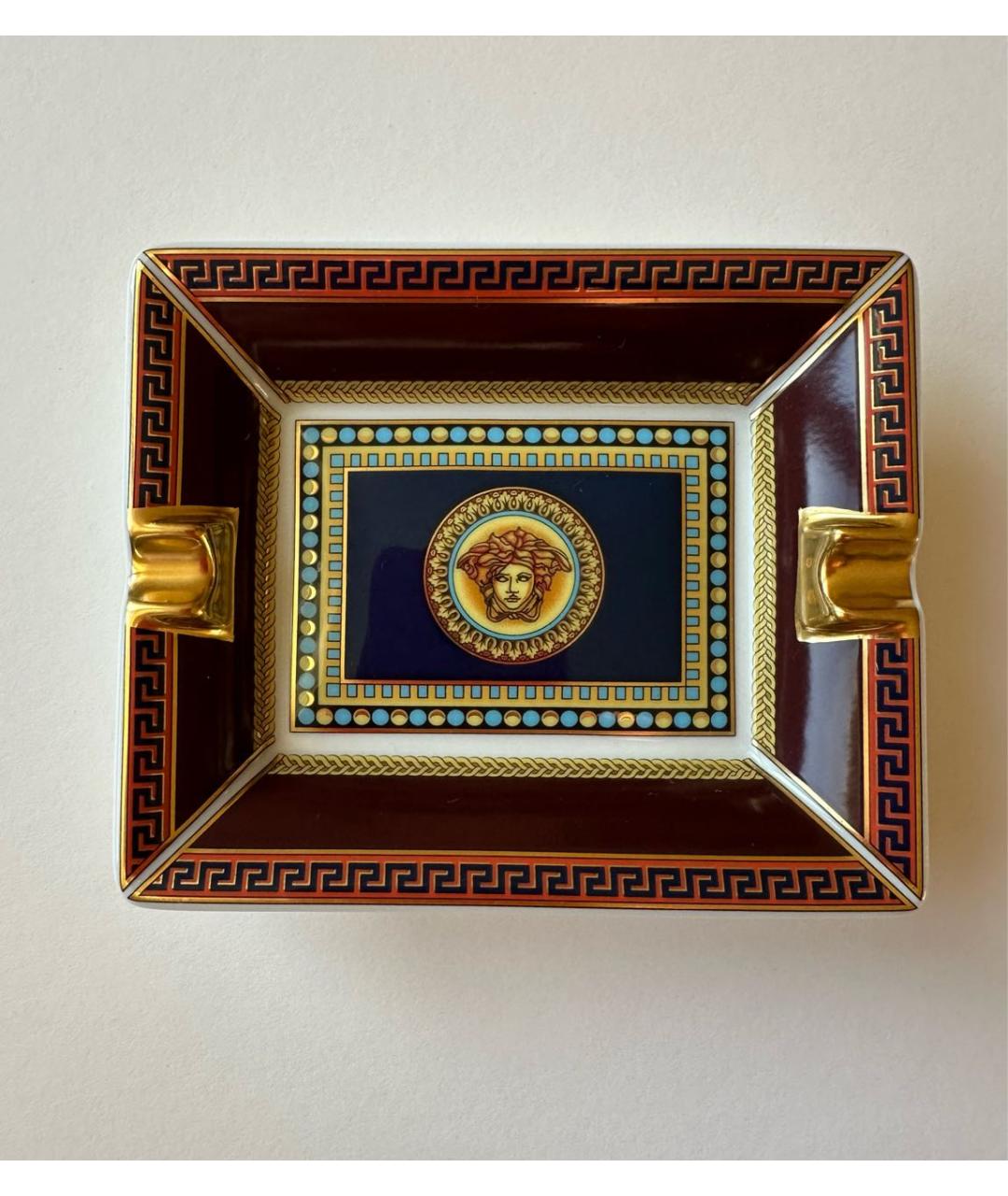VERSACE Бордовая мелочница, фото 8