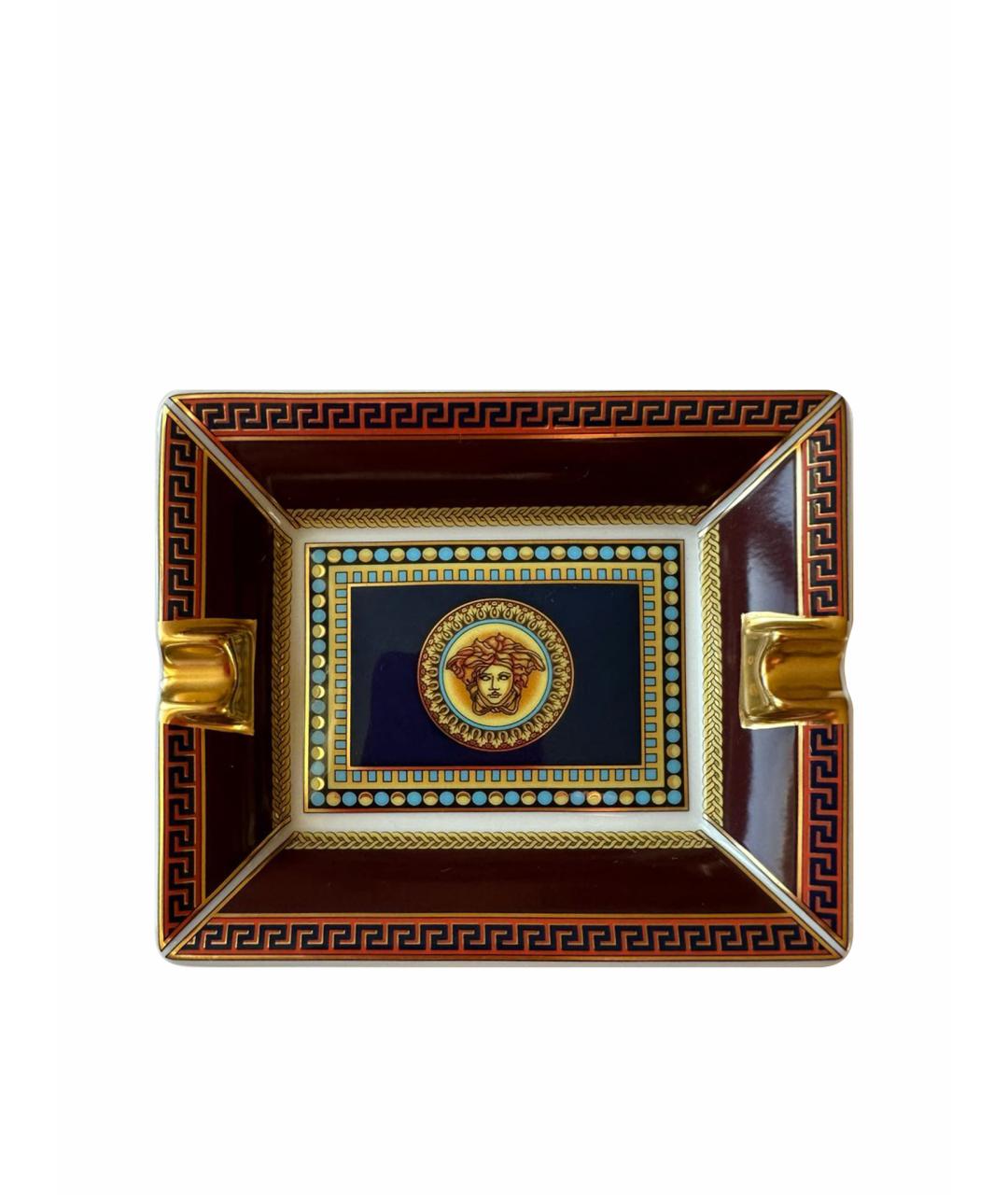 VERSACE Бордовая мелочница, фото 1