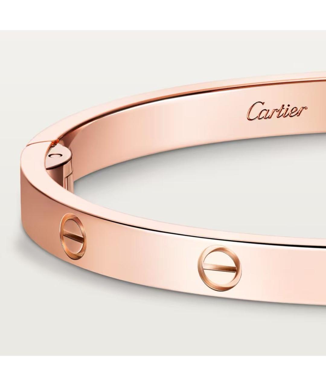 CARTIER Розовый браслет из розового золота, фото 3
