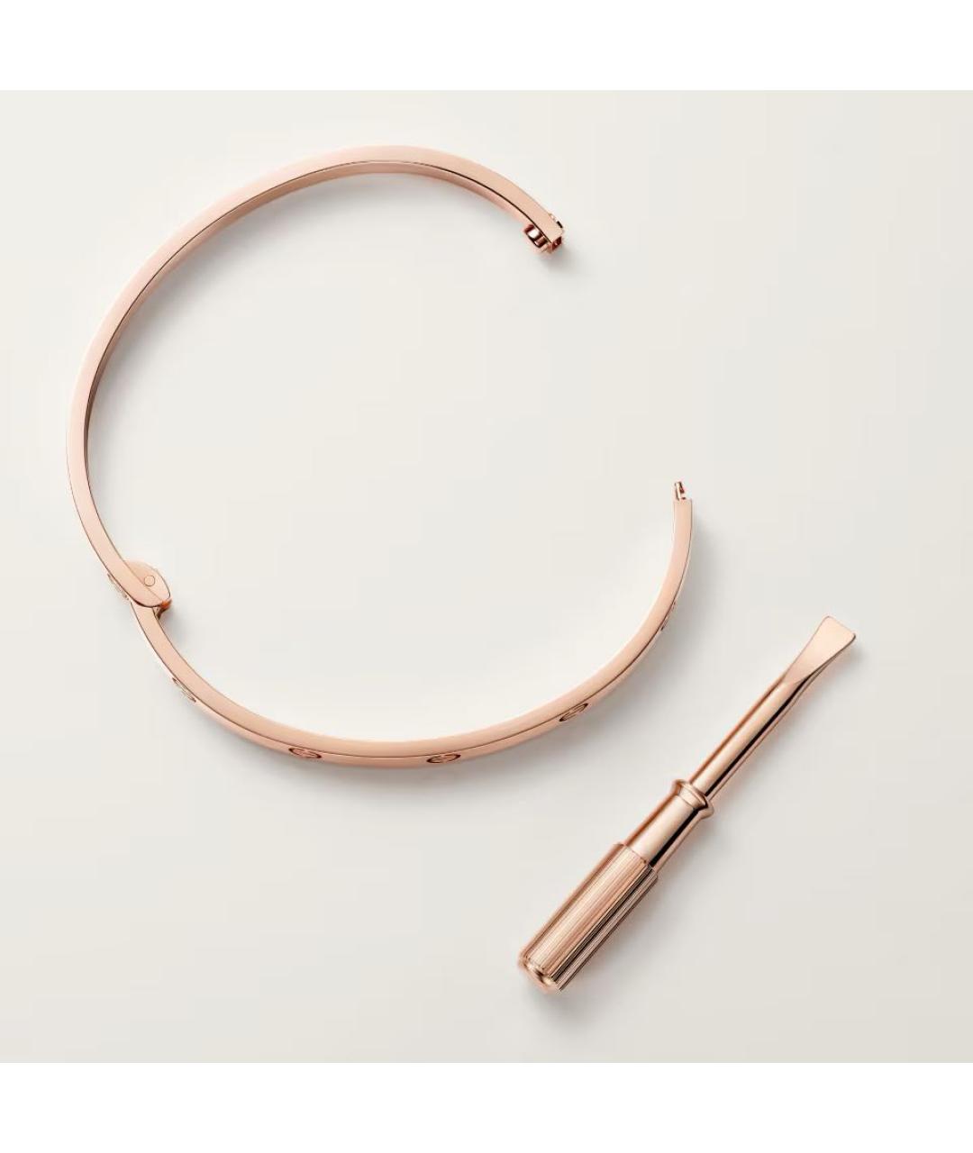CARTIER Розовый браслет из розового золота, фото 4