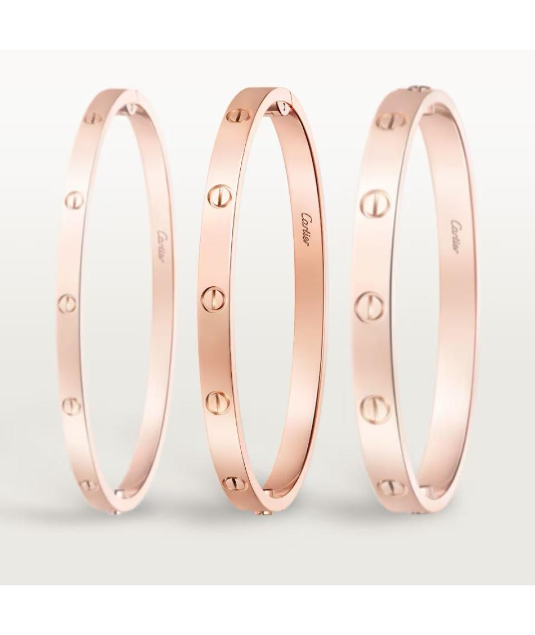 CARTIER Розовый браслет из розового золота, фото 5