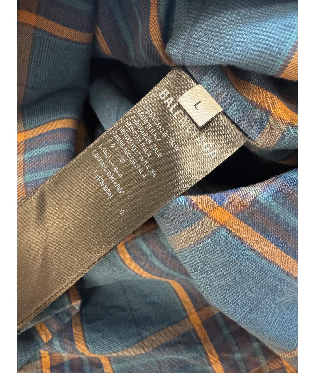BALENCIAGA Голубая хлопковая куртка, фото 6