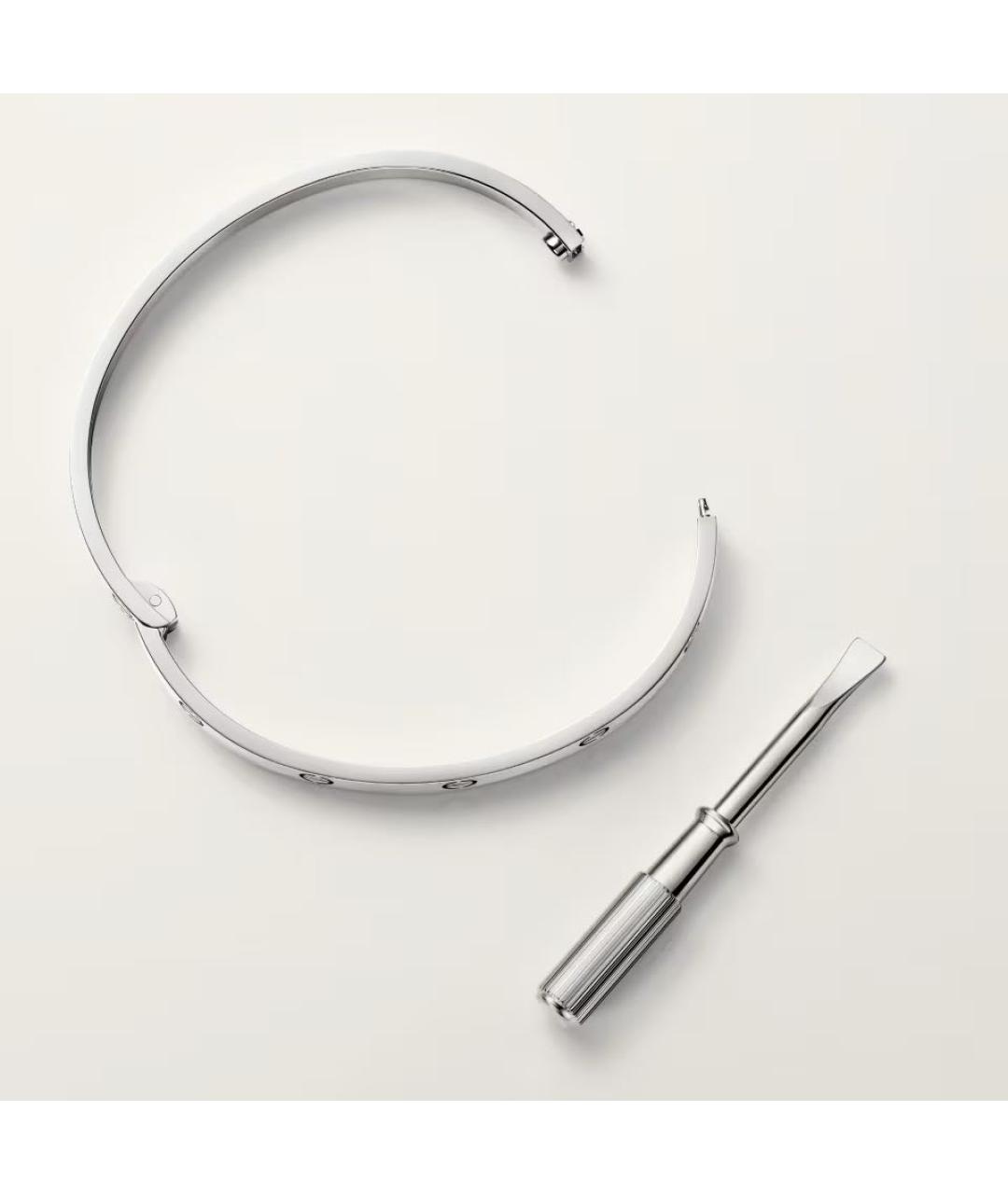 CARTIER Серебряный браслет из белого золота, фото 4