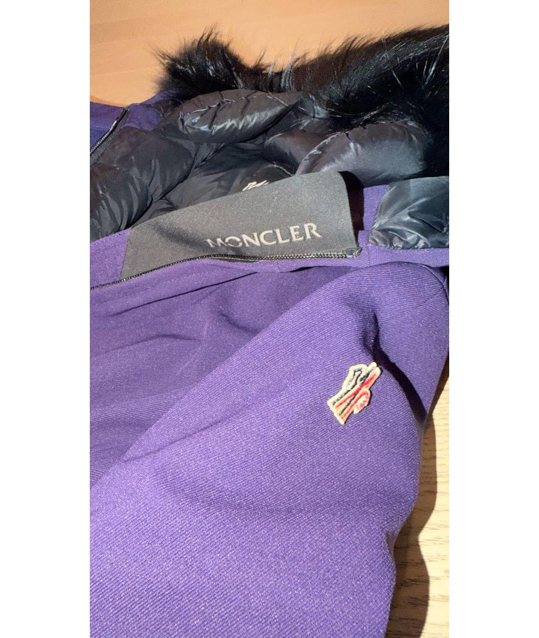 MONCLER Фиолетовая шерстяная куртка, фото 4