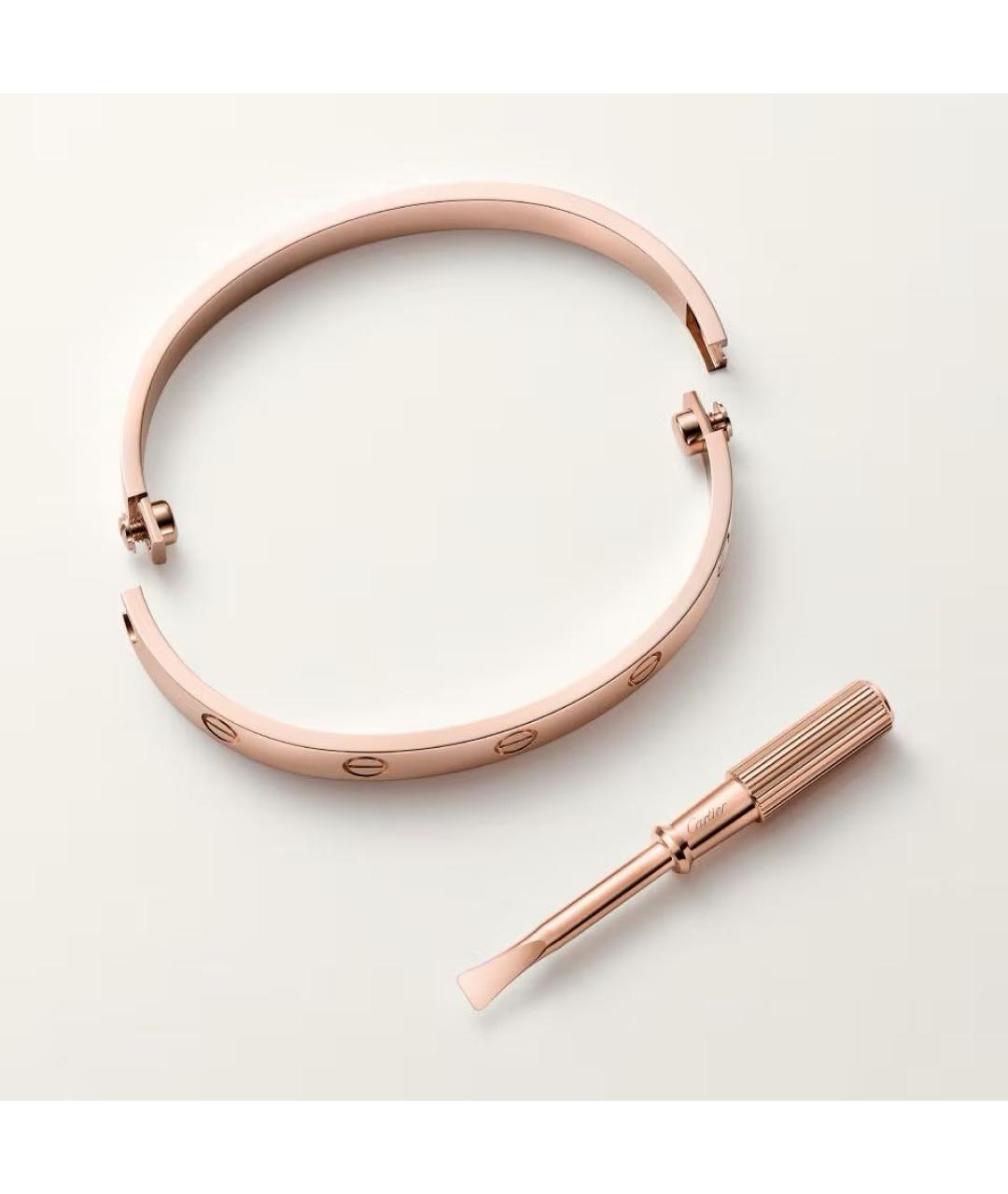 CARTIER Розовый браслет из розового золота, фото 4