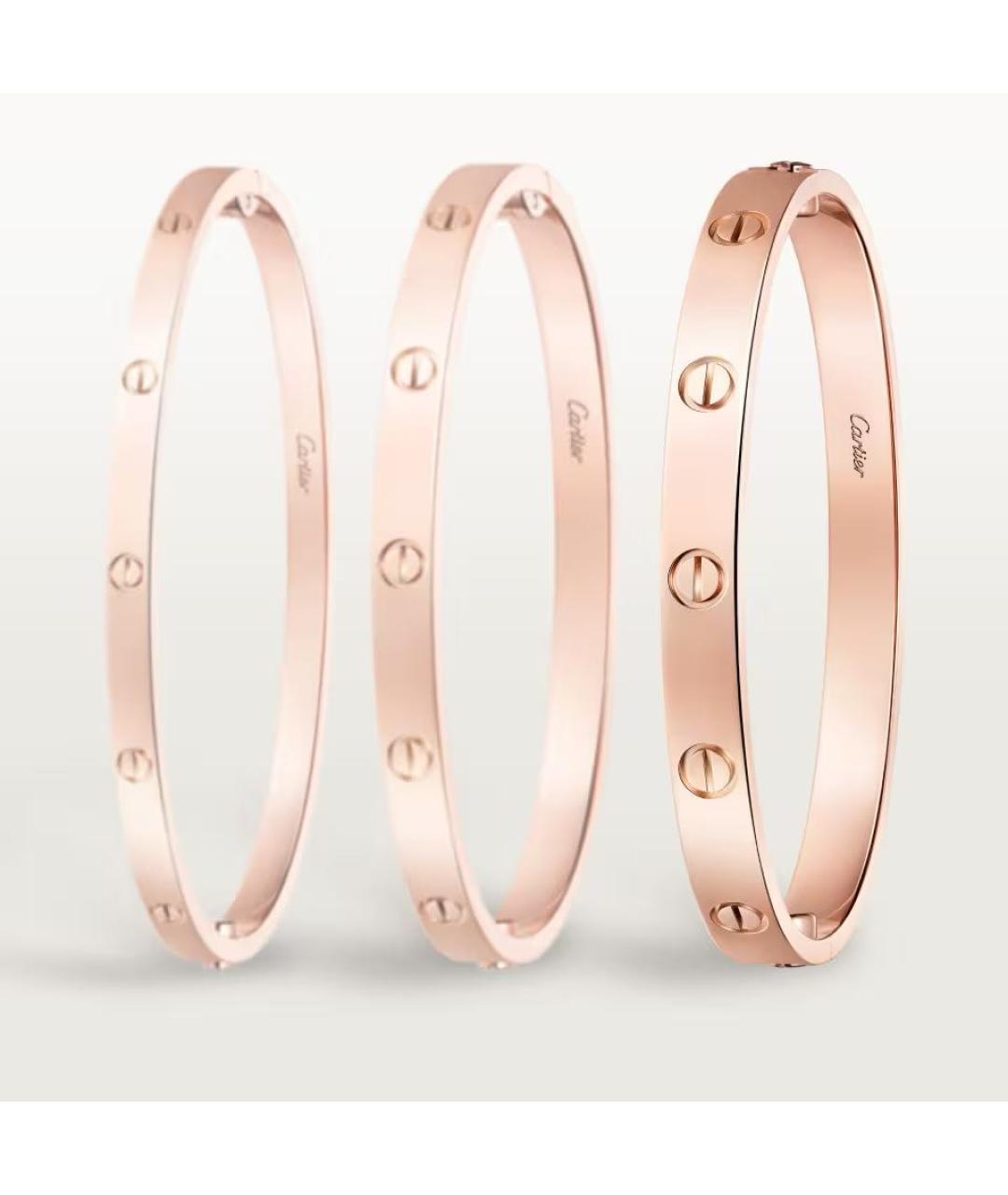 CARTIER Розовый браслет из розового золота, фото 5