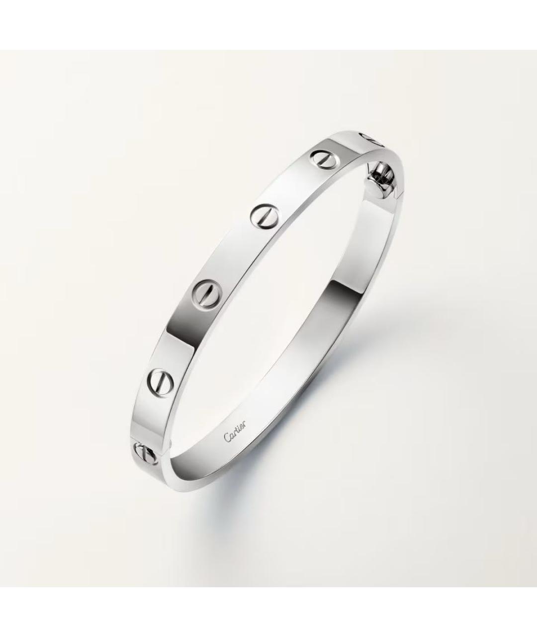 CARTIER Серебряный браслет из белого золота, фото 2