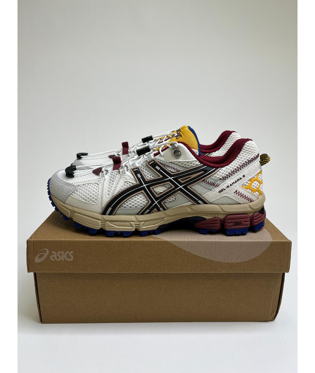 ASICS Белые синтетические низкие кроссовки / кеды, фото 3