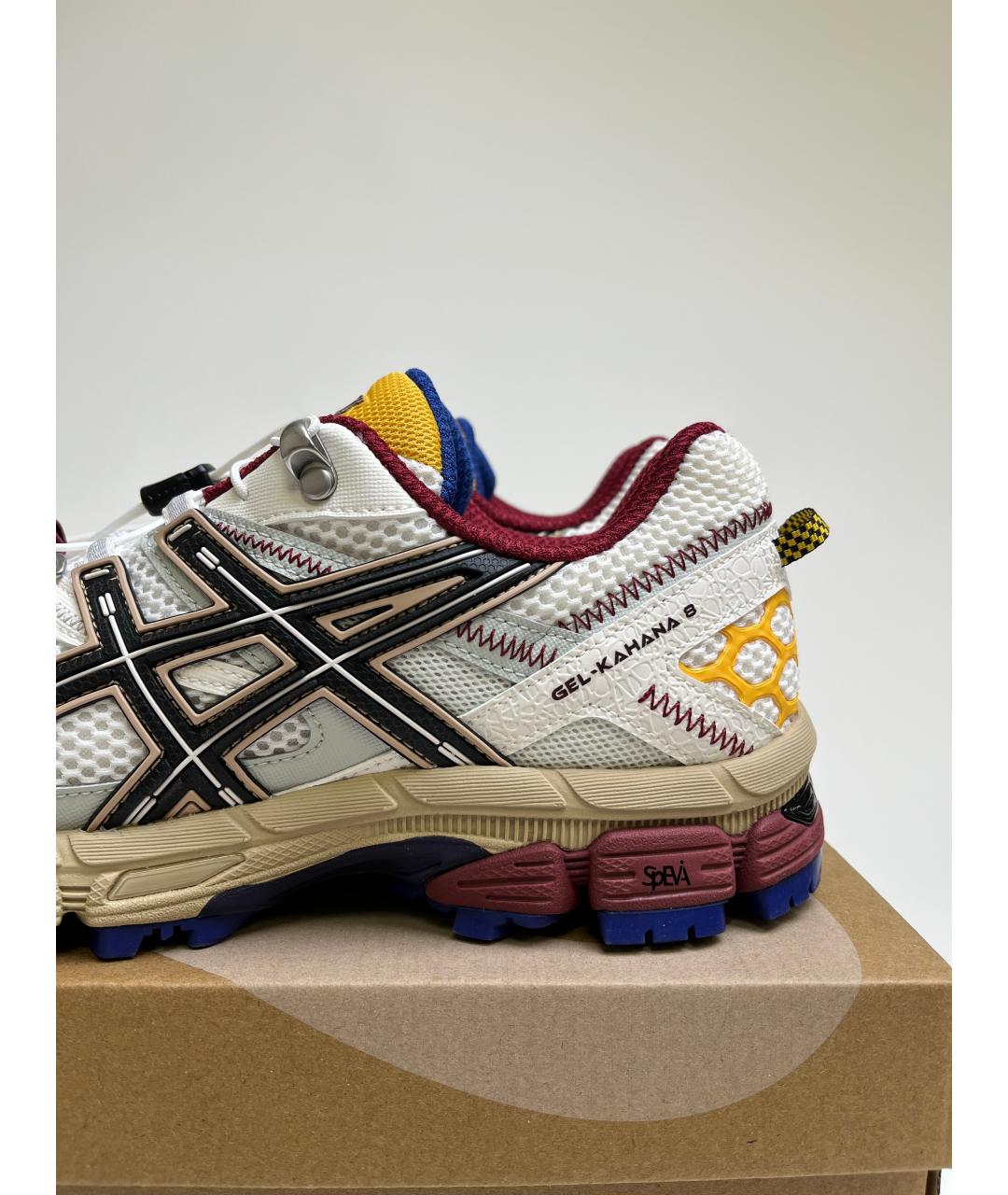 ASICS Белые синтетические низкие кроссовки / кеды, фото 4