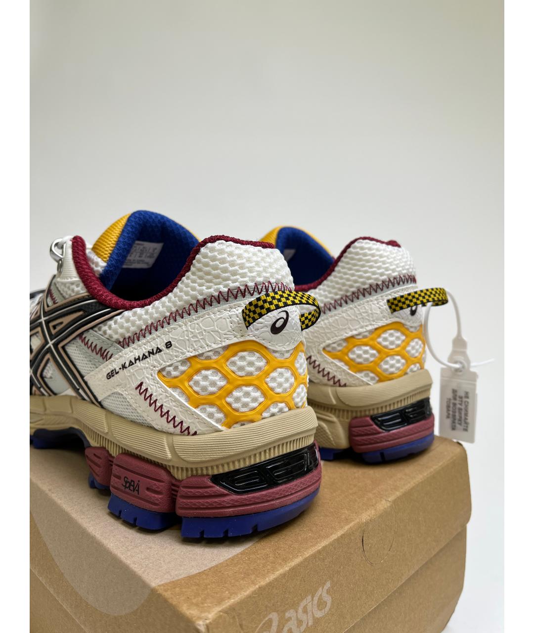 ASICS Белые синтетические низкие кроссовки / кеды, фото 5