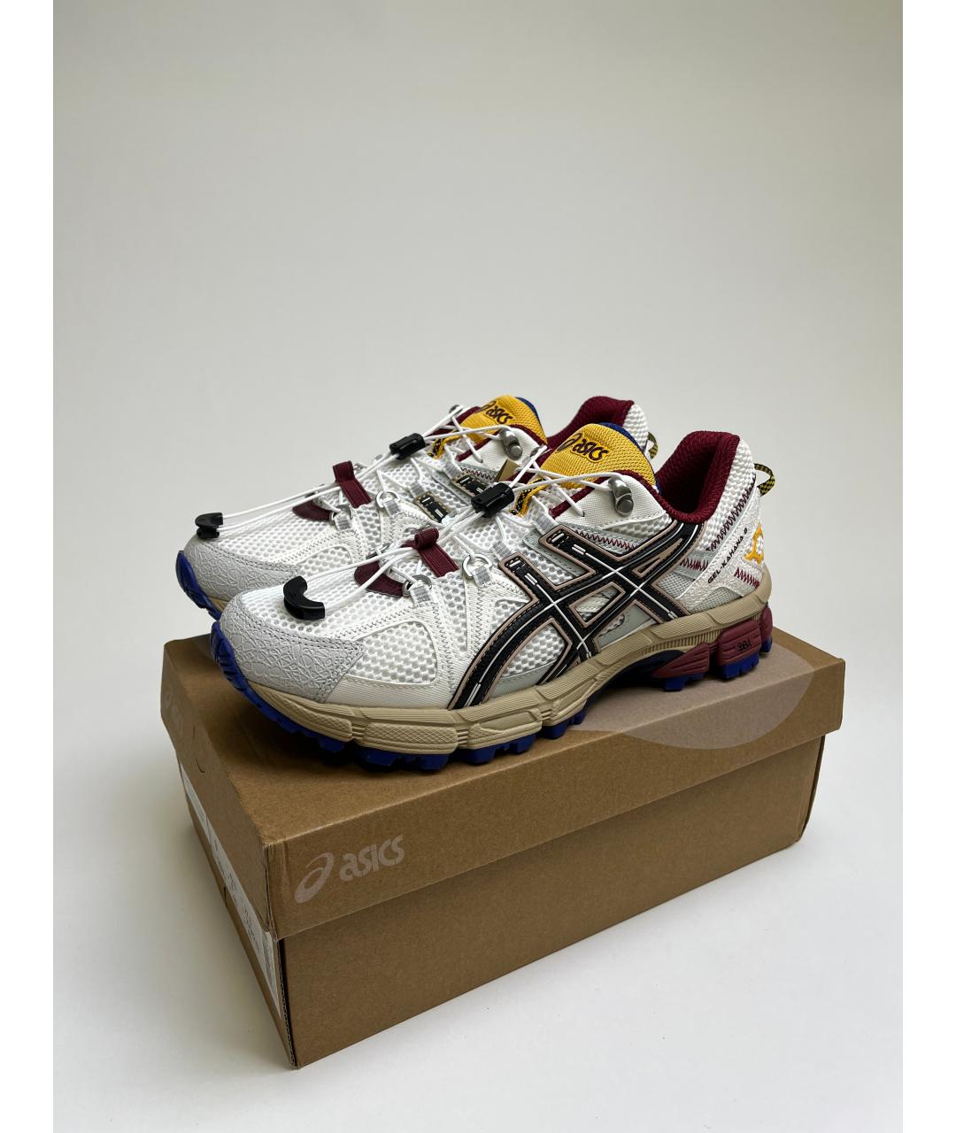 ASICS Белые синтетические низкие кроссовки / кеды, фото 2