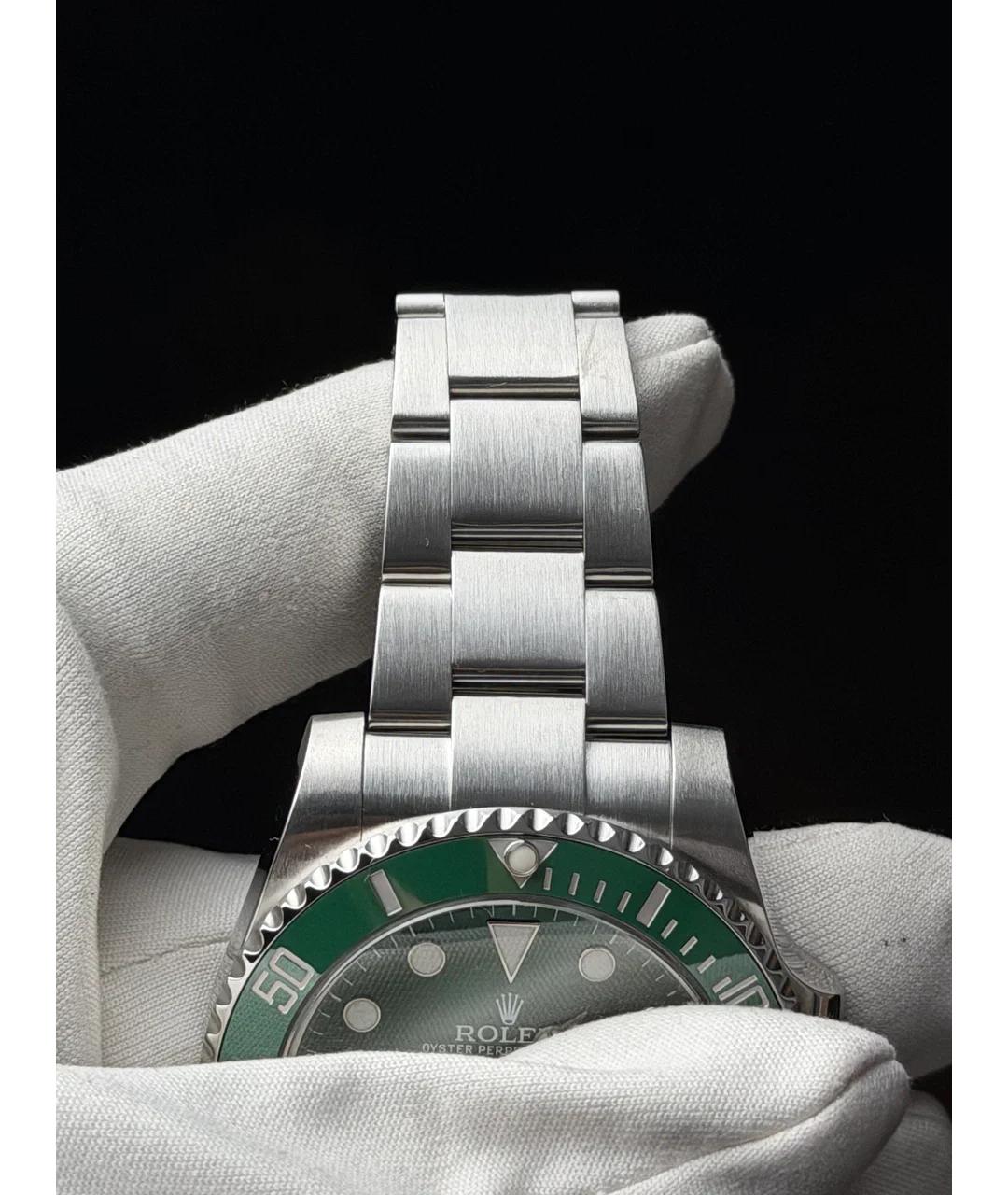ROLEX Зеленые металлические часы, фото 7