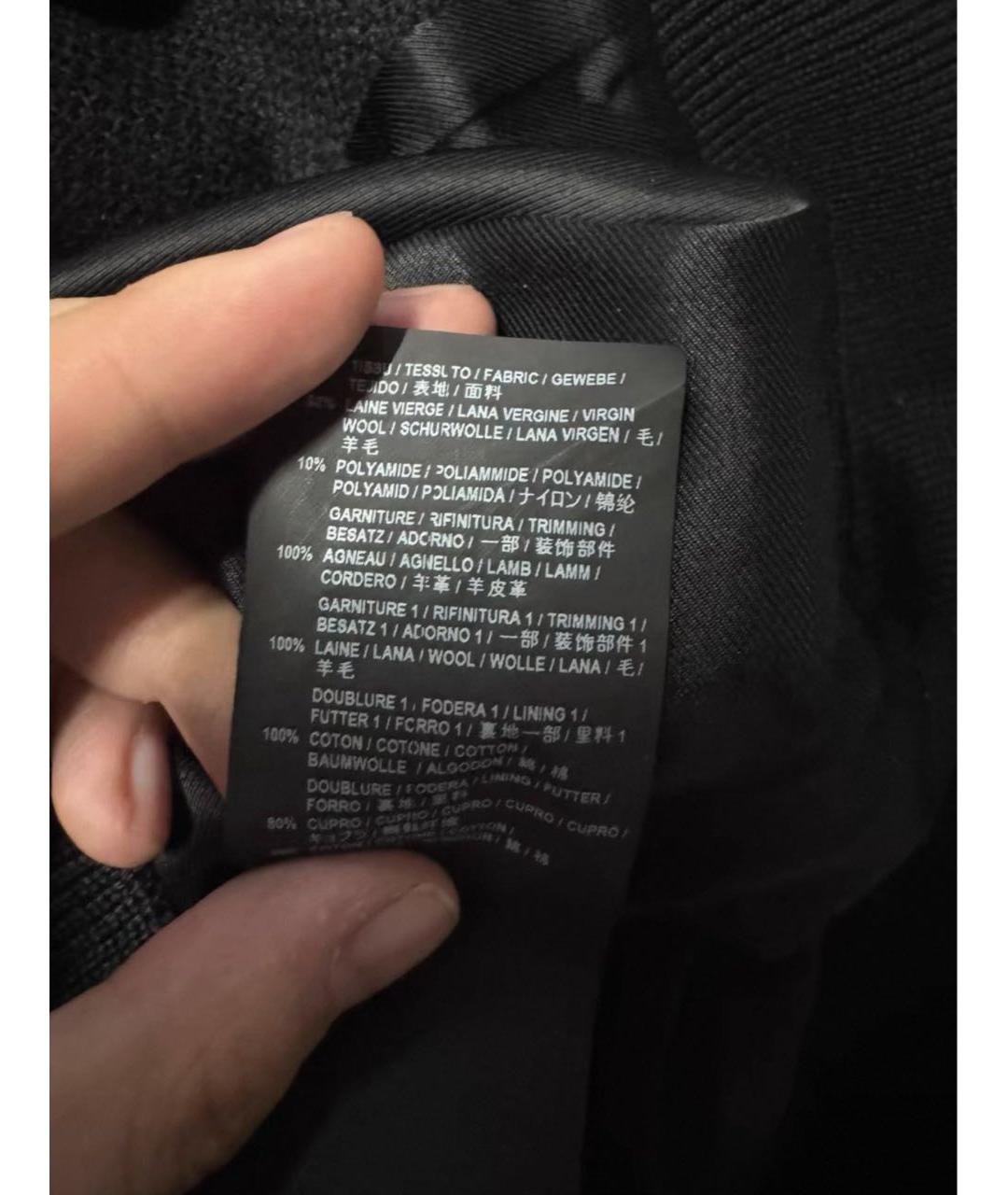 SAINT LAURENT Черная шерстяная куртка, фото 6
