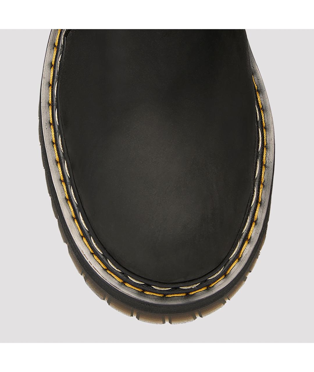DR. MARTENS Черные кожаные низкие ботинки, фото 5