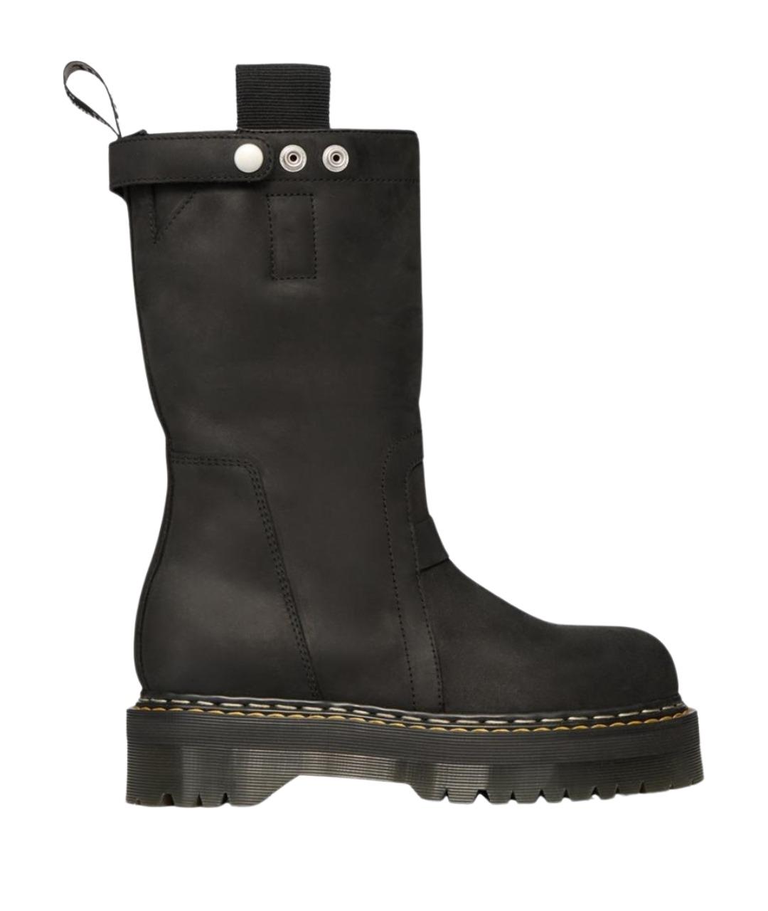 DR. MARTENS Черные кожаные ботинки, фото 1
