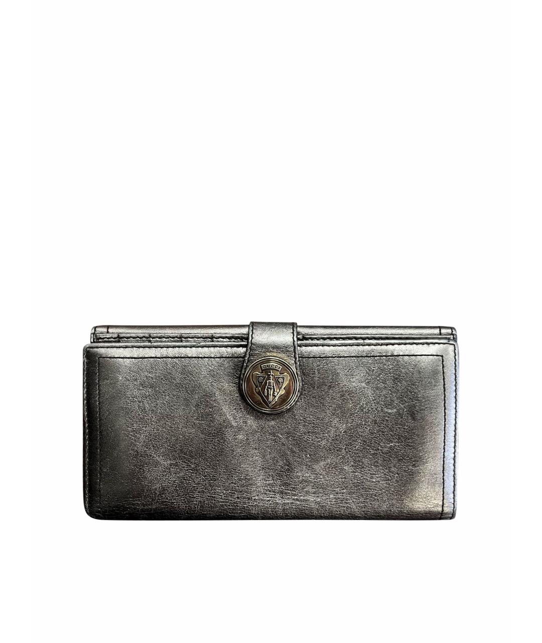 GUCCI Золотой кожаный кошелек, фото 1