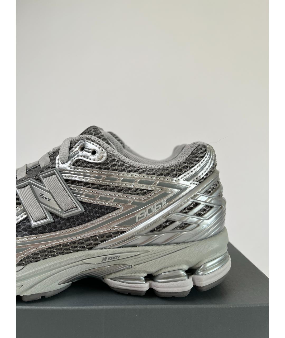 NEW BALANCE Серые синтетические низкие кроссовки / кеды, фото 4