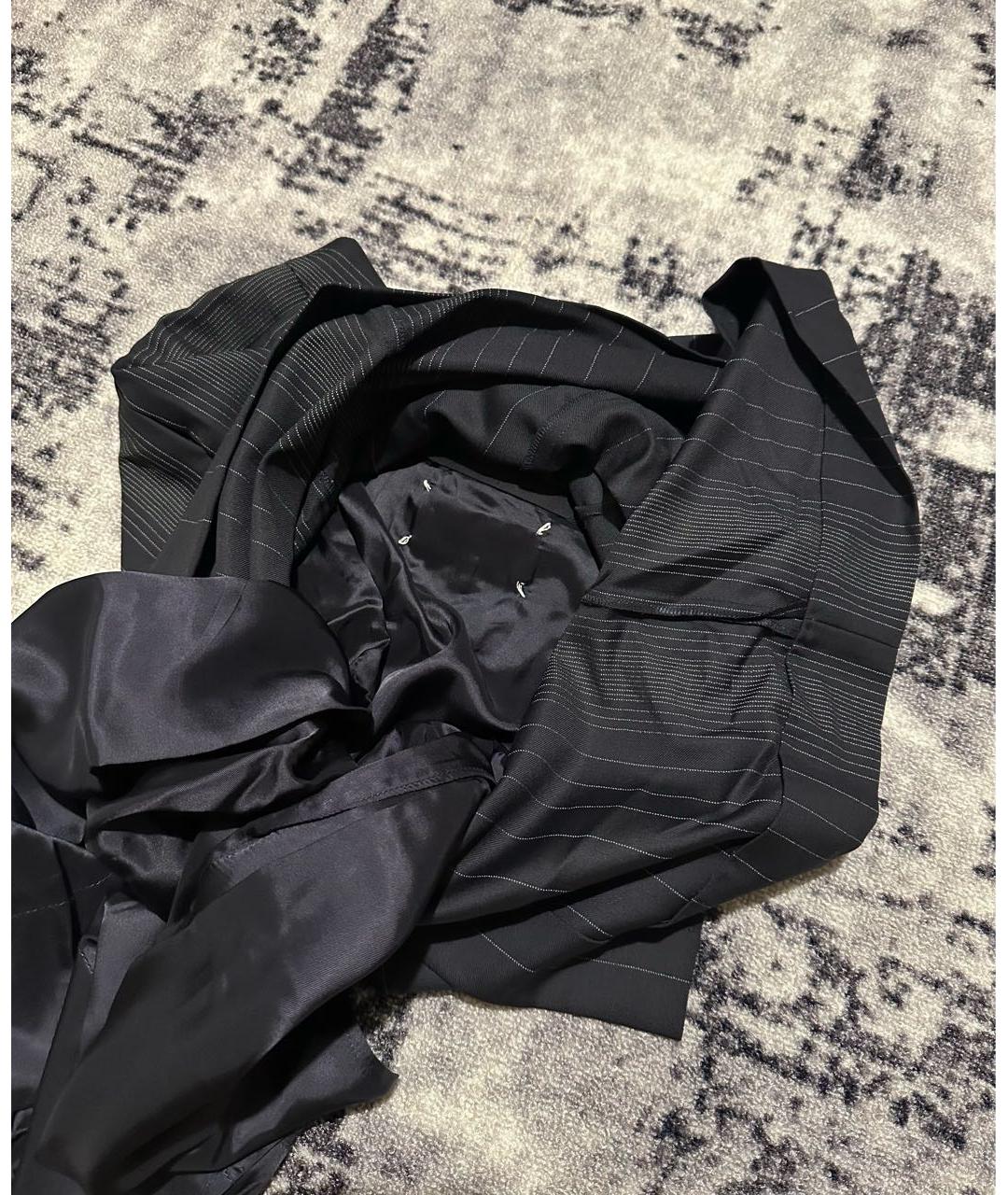 MAISON MARGIELA Черная шерстяная юбка миди, фото 4