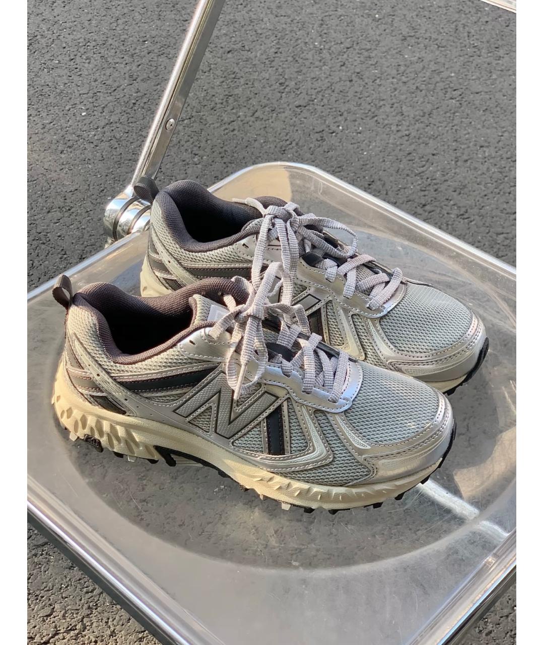 NEW BALANCE Серебряные синтетические низкие кроссовки / кеды, фото 4