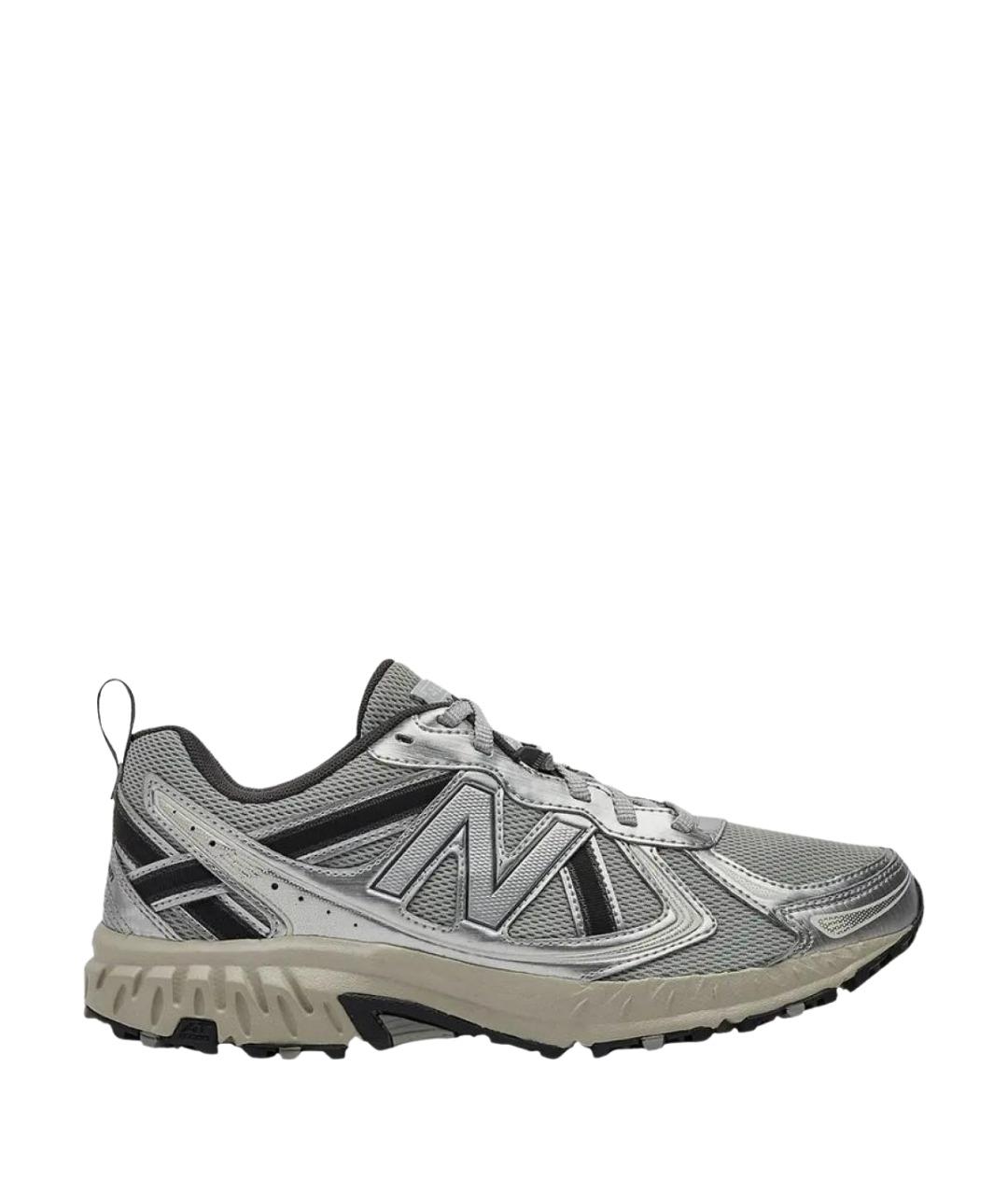 NEW BALANCE Серебряные синтетические низкие кроссовки / кеды, фото 1