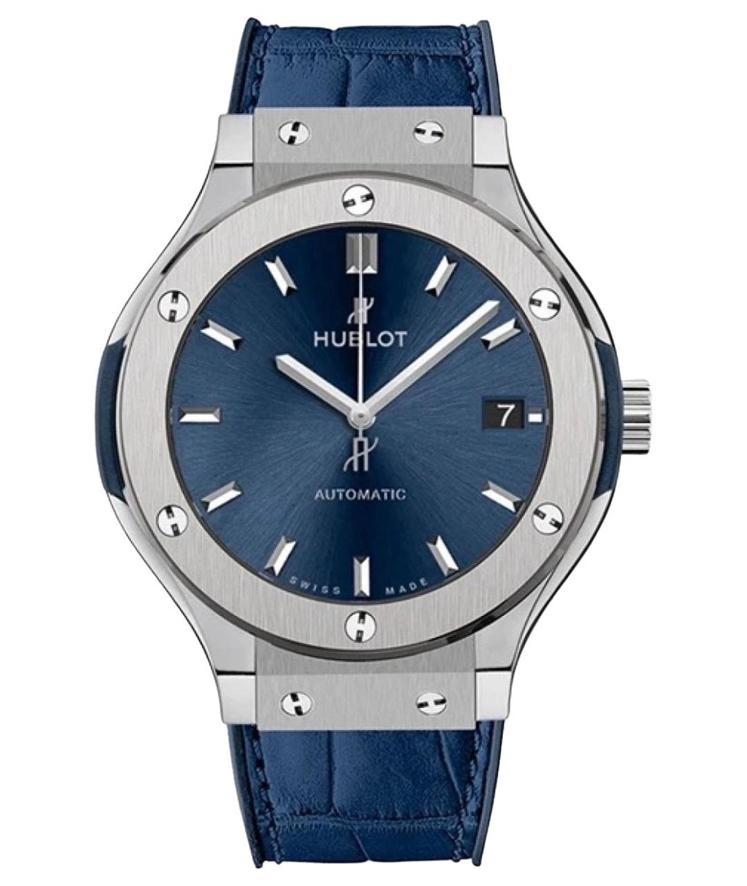 HUBLOT Синие металлические часы, фото 1