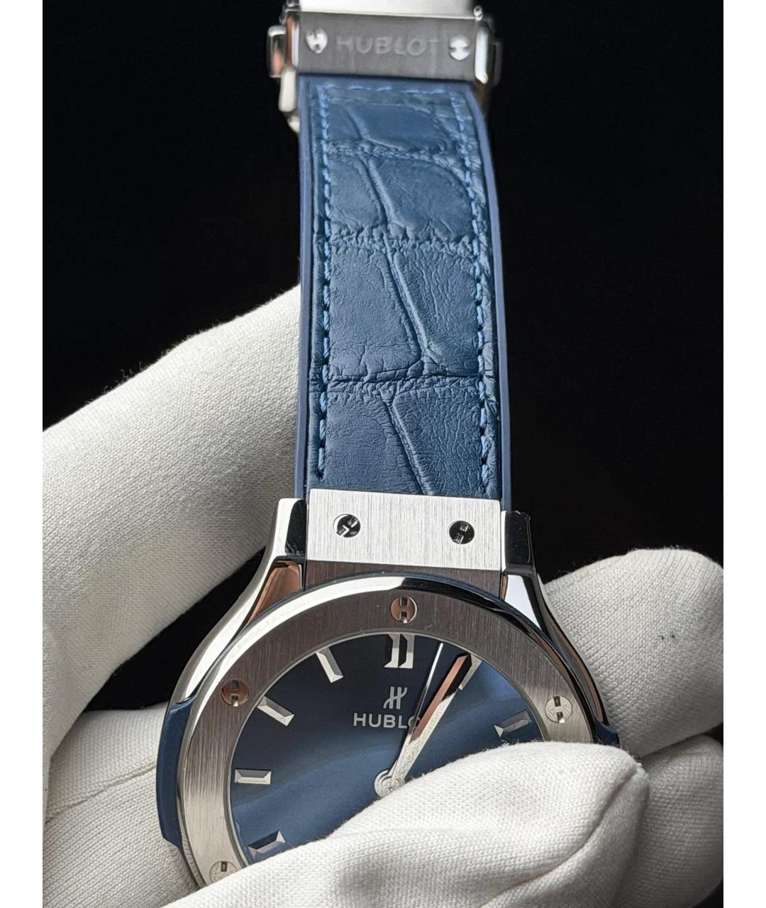 HUBLOT Синие металлические часы, фото 6