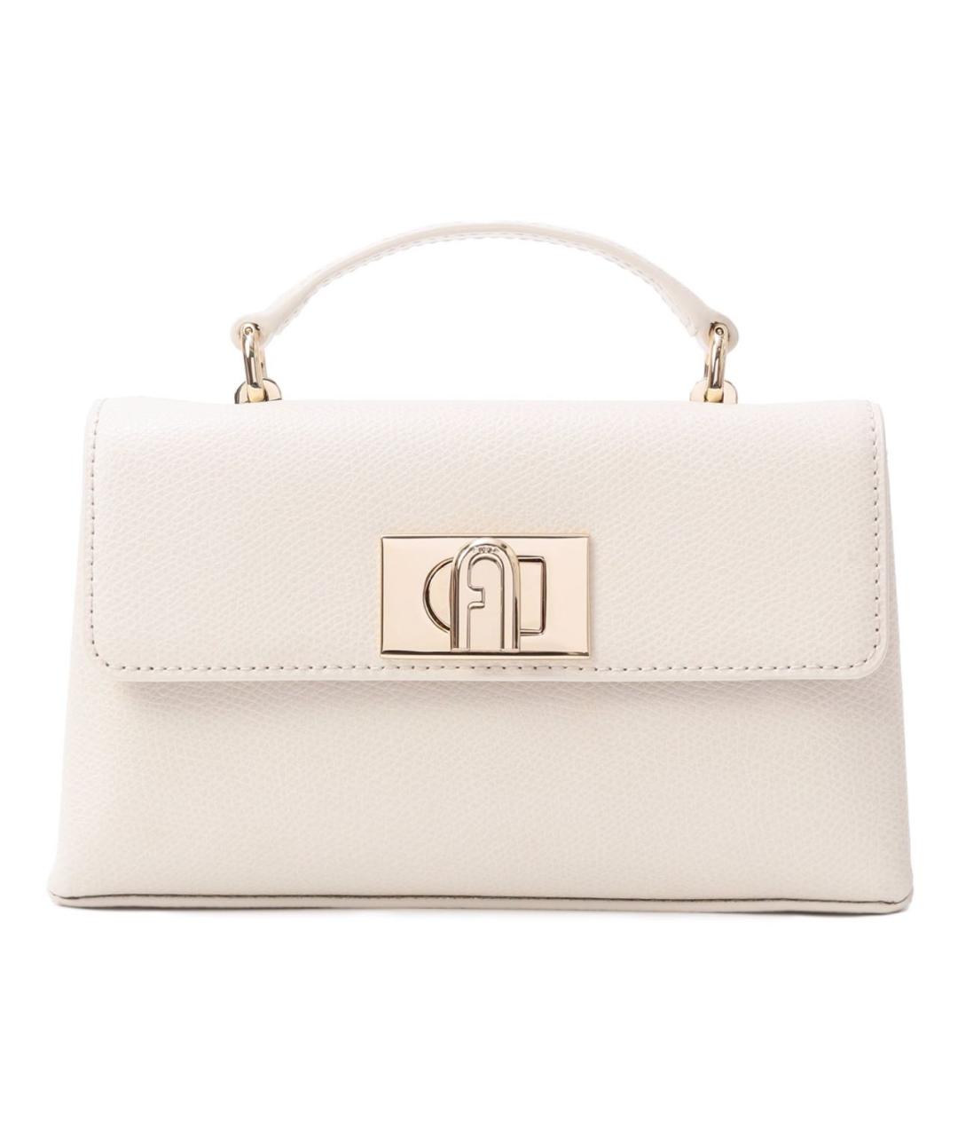 FURLA Белая кожаная сумка через плечо, фото 4