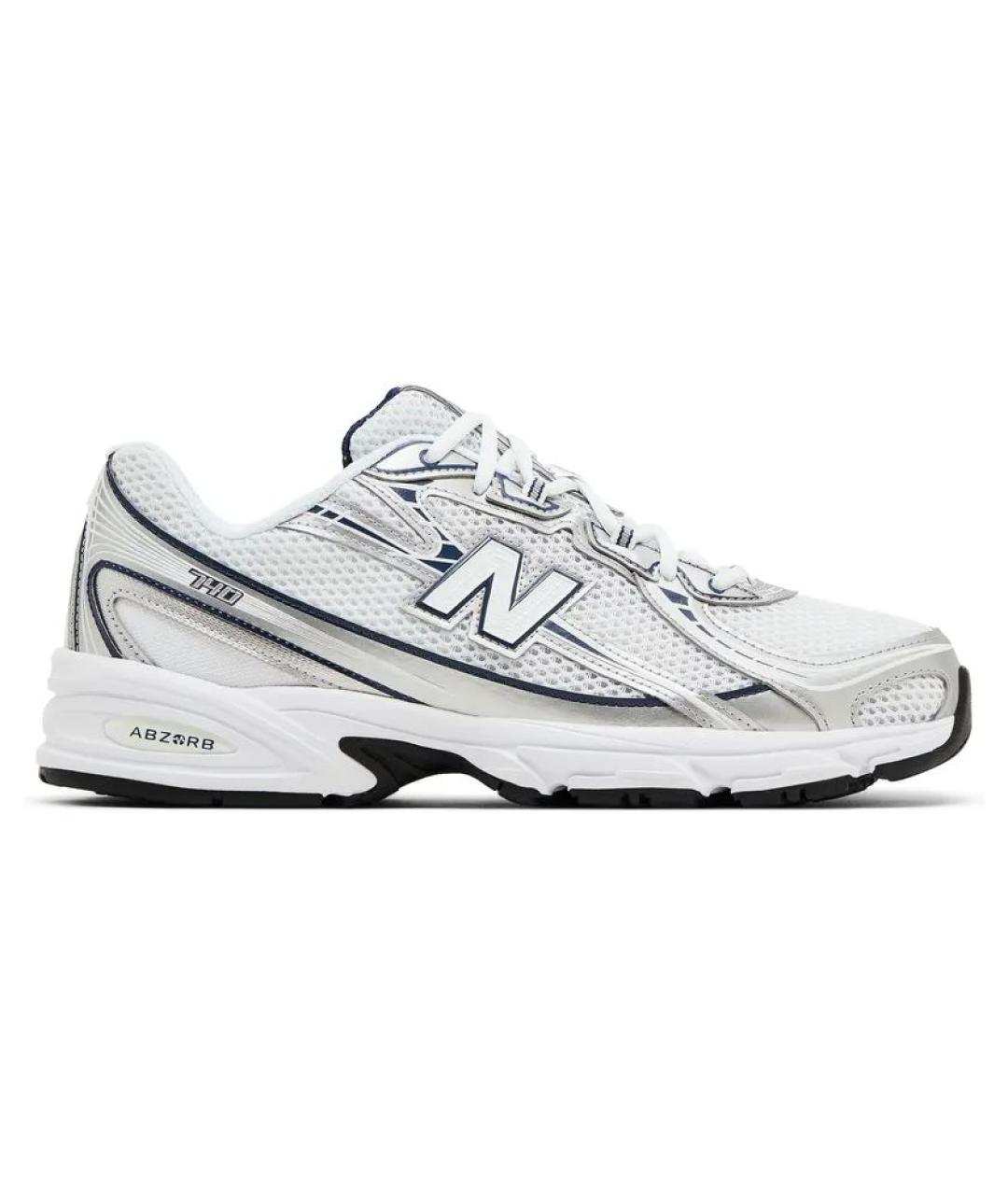 NEW BALANCE Белые синтетические низкие кроссовки / кеды, фото 8