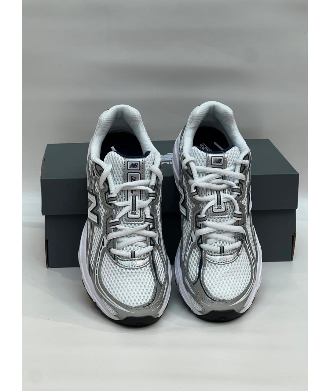 NEW BALANCE Белые синтетические низкие кроссовки / кеды, фото 4