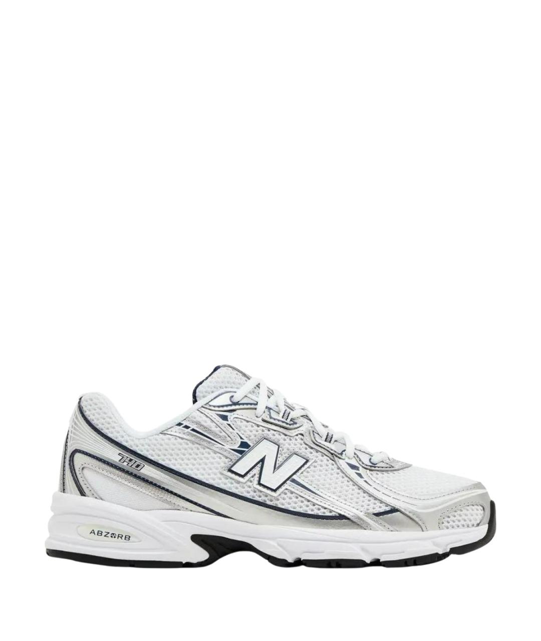 NEW BALANCE Белые синтетические низкие кроссовки / кеды, фото 1