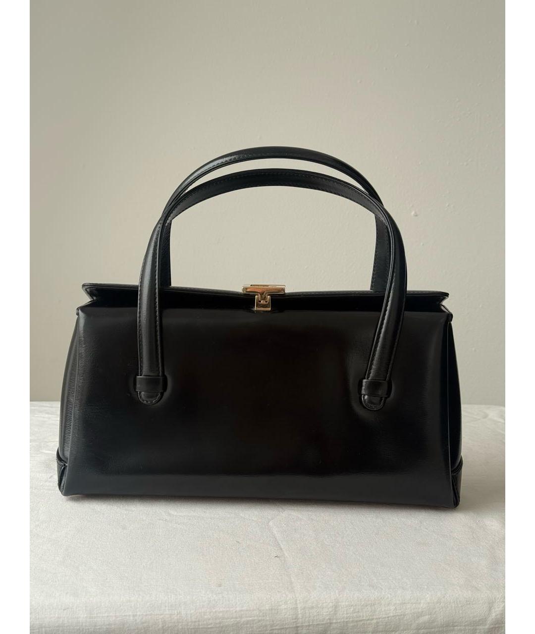 GUCCI Черная кожаная сумка с короткими ручками, фото 8