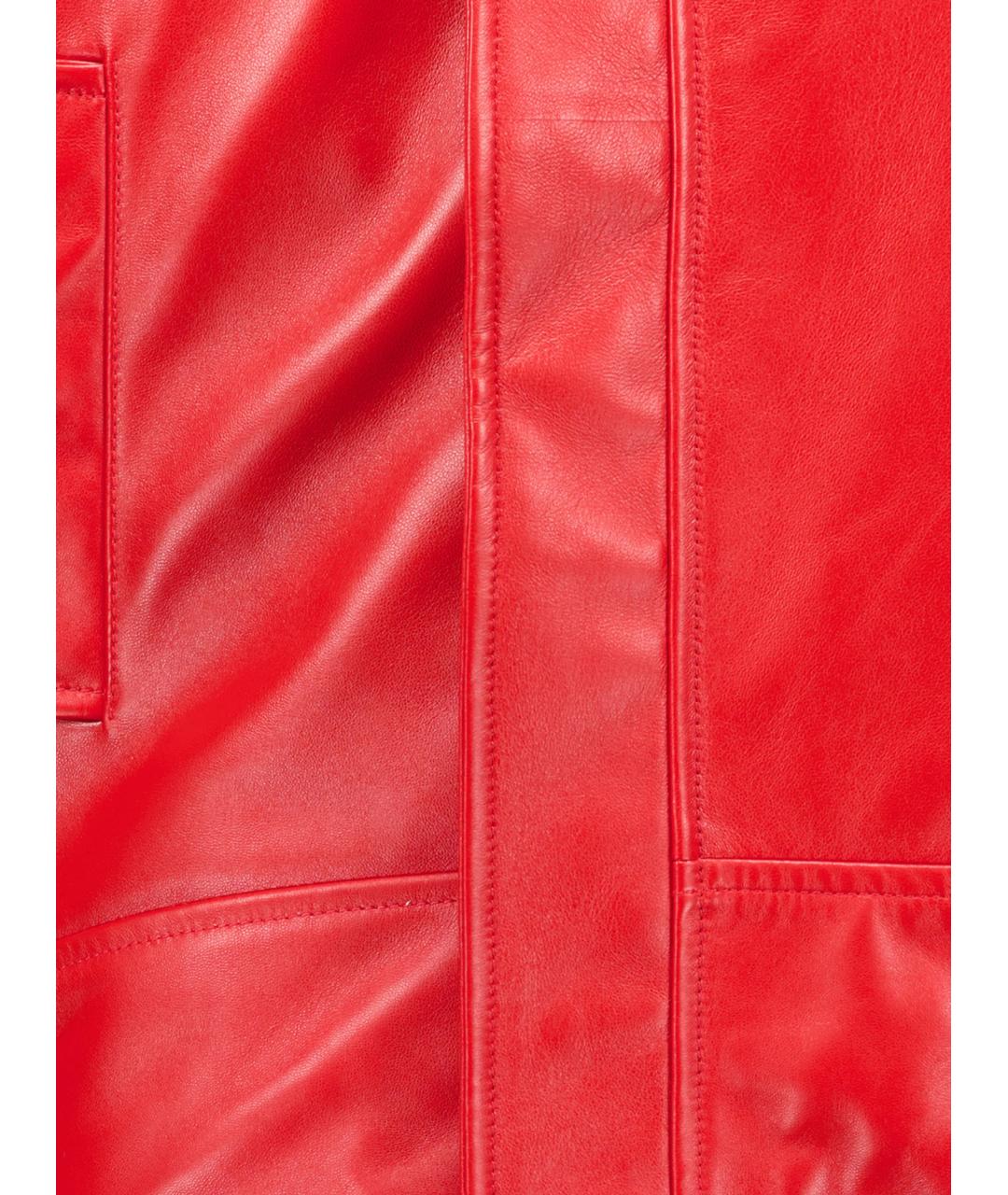 BALENCIAGA Красная кожаная куртка, фото 3