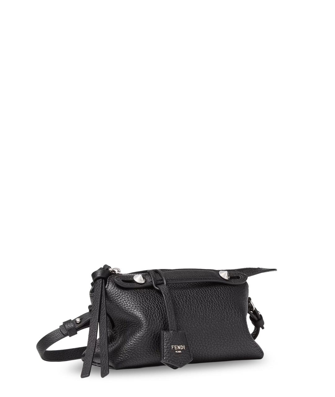 FENDI Черная кожаная сумка через плечо, фото 3