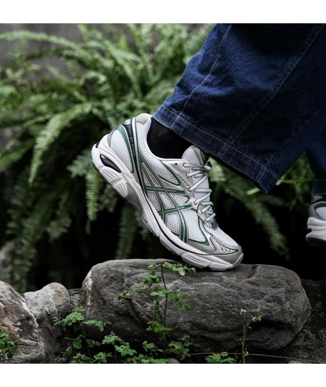 ASICS Зеленые синтетические низкие кроссовки / кеды, фото 4