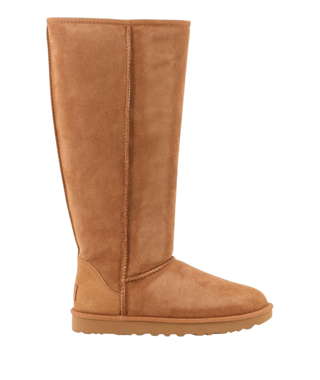 UGG Коричневые замшевые сапоги, фото 1