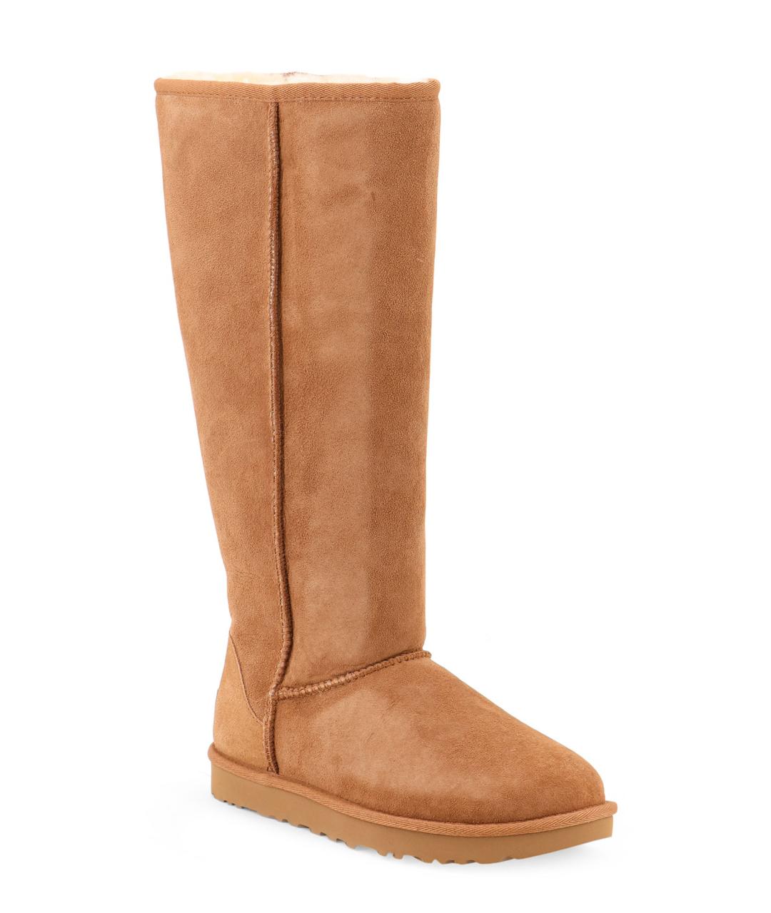 UGG Коричневые замшевые сапоги, фото 2
