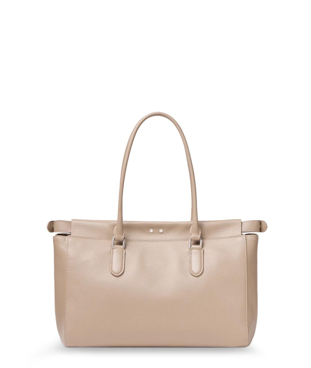 FENDI Бежевая кожаная сумка тоут, фото 2