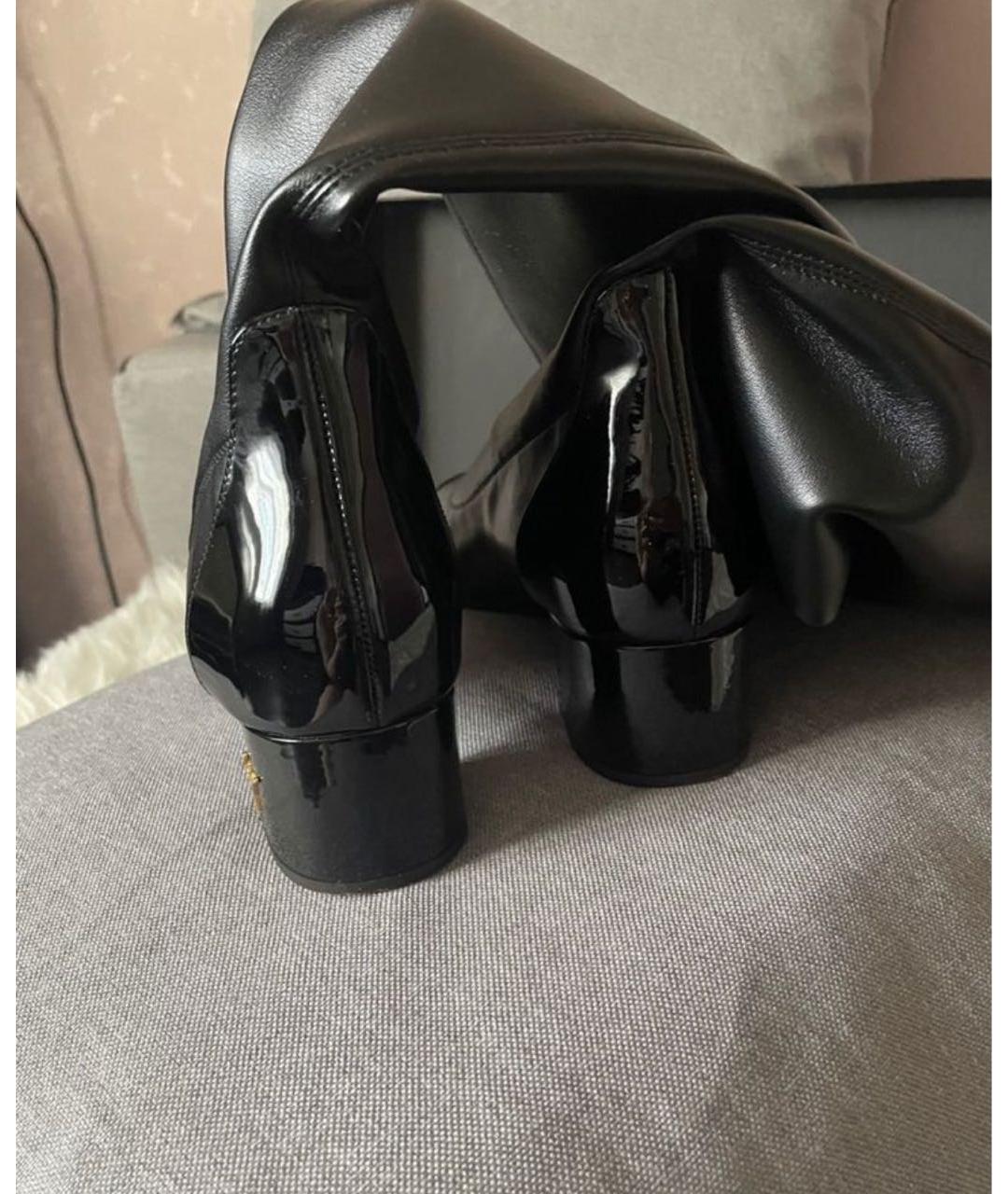 GIUSEPPE ZANOTTI DESIGN Черные ботфорты из лакированной кожи, фото 4
