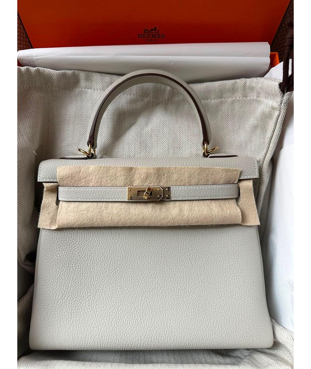 HERMES Кожаная сумка через плечо, фото 8