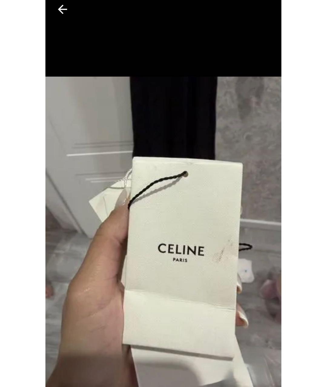 CELINE Черное шелковое вечернее платье, фото 4