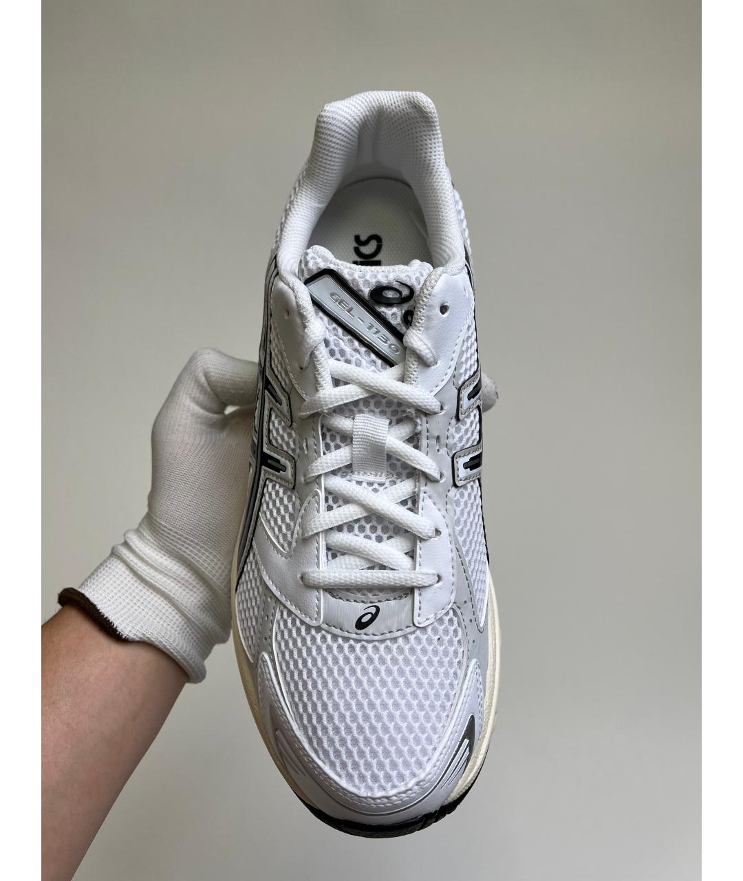 ASICS Белые синтетические низкие кроссовки / кеды, фото 7