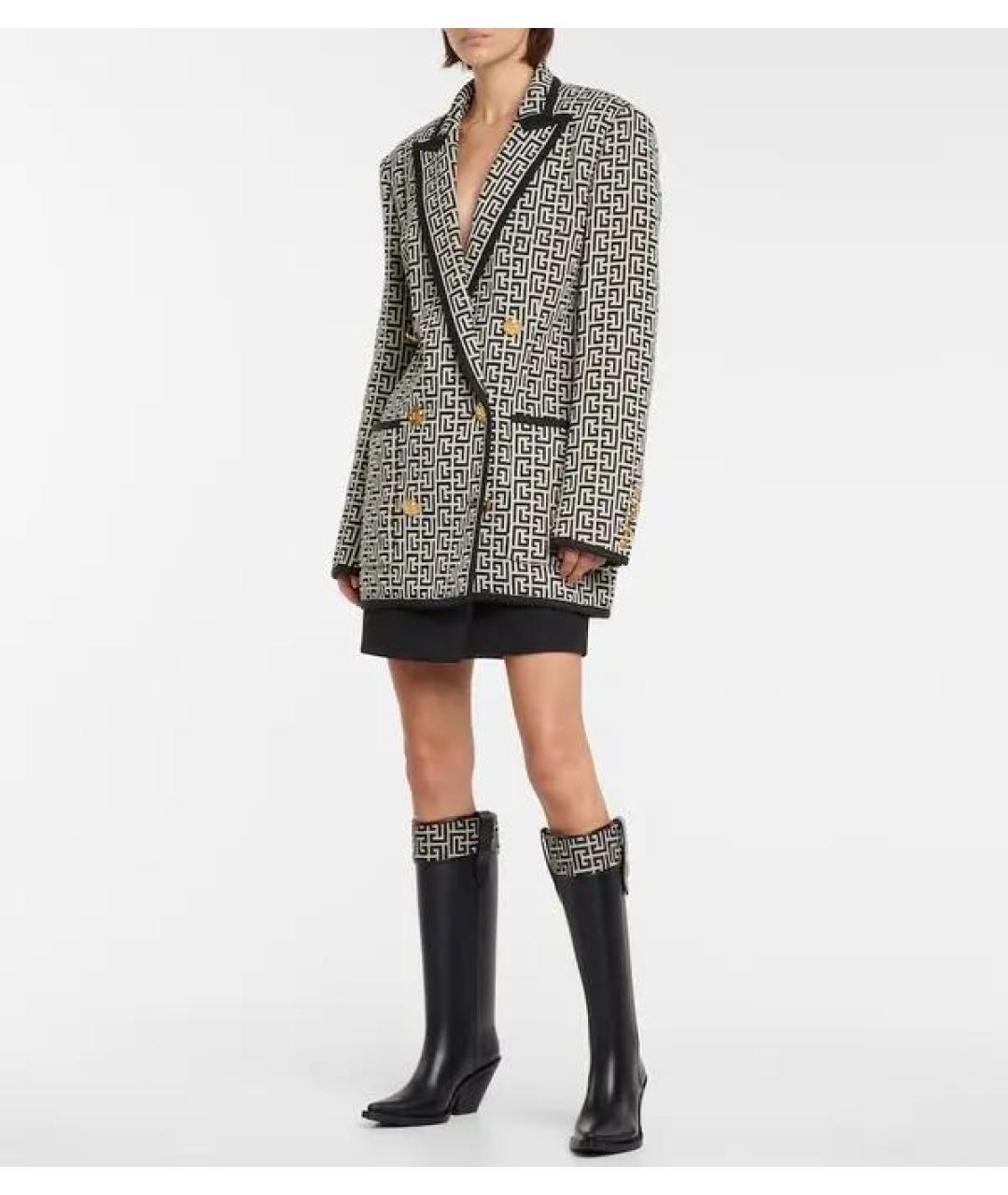 BALMAIN Черные резиновые сапоги, фото 3
