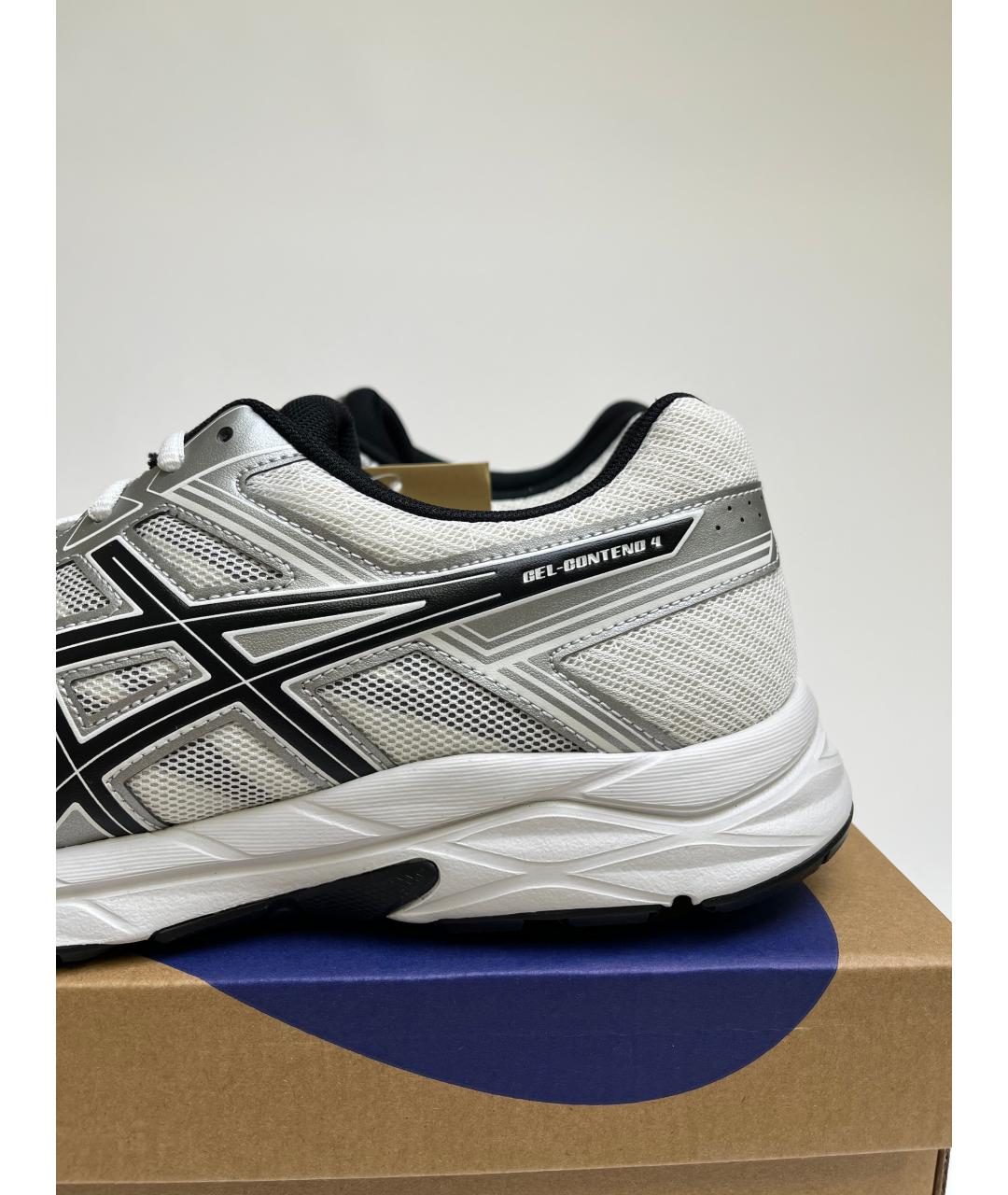 ASICS Белые синтетические низкие кроссовки / кеды, фото 4
