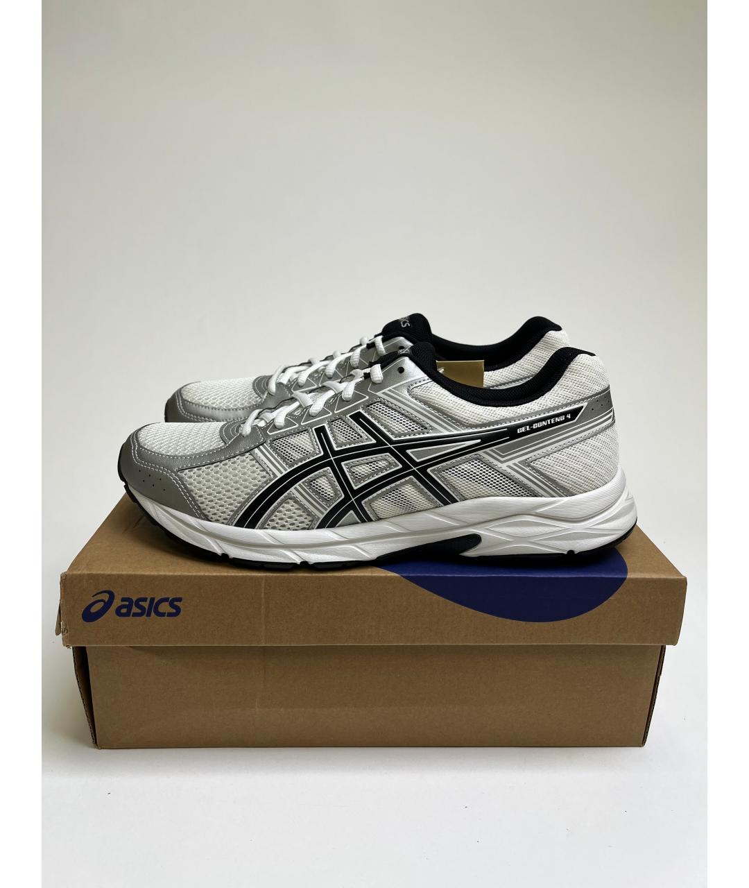 ASICS Белые синтетические низкие кроссовки / кеды, фото 3