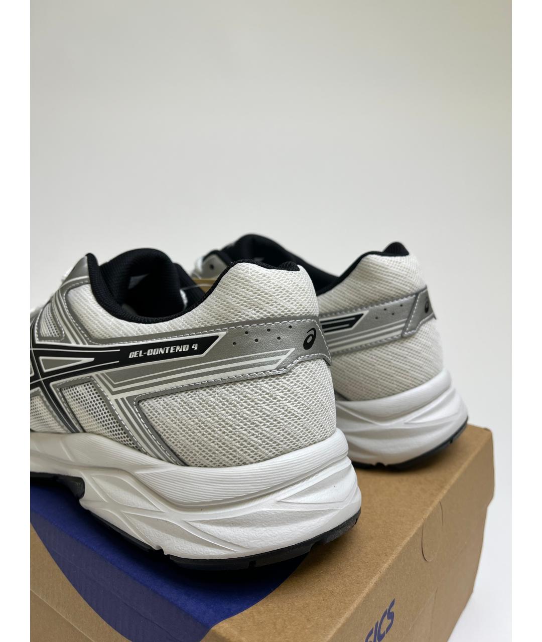 ASICS Белые синтетические низкие кроссовки / кеды, фото 5