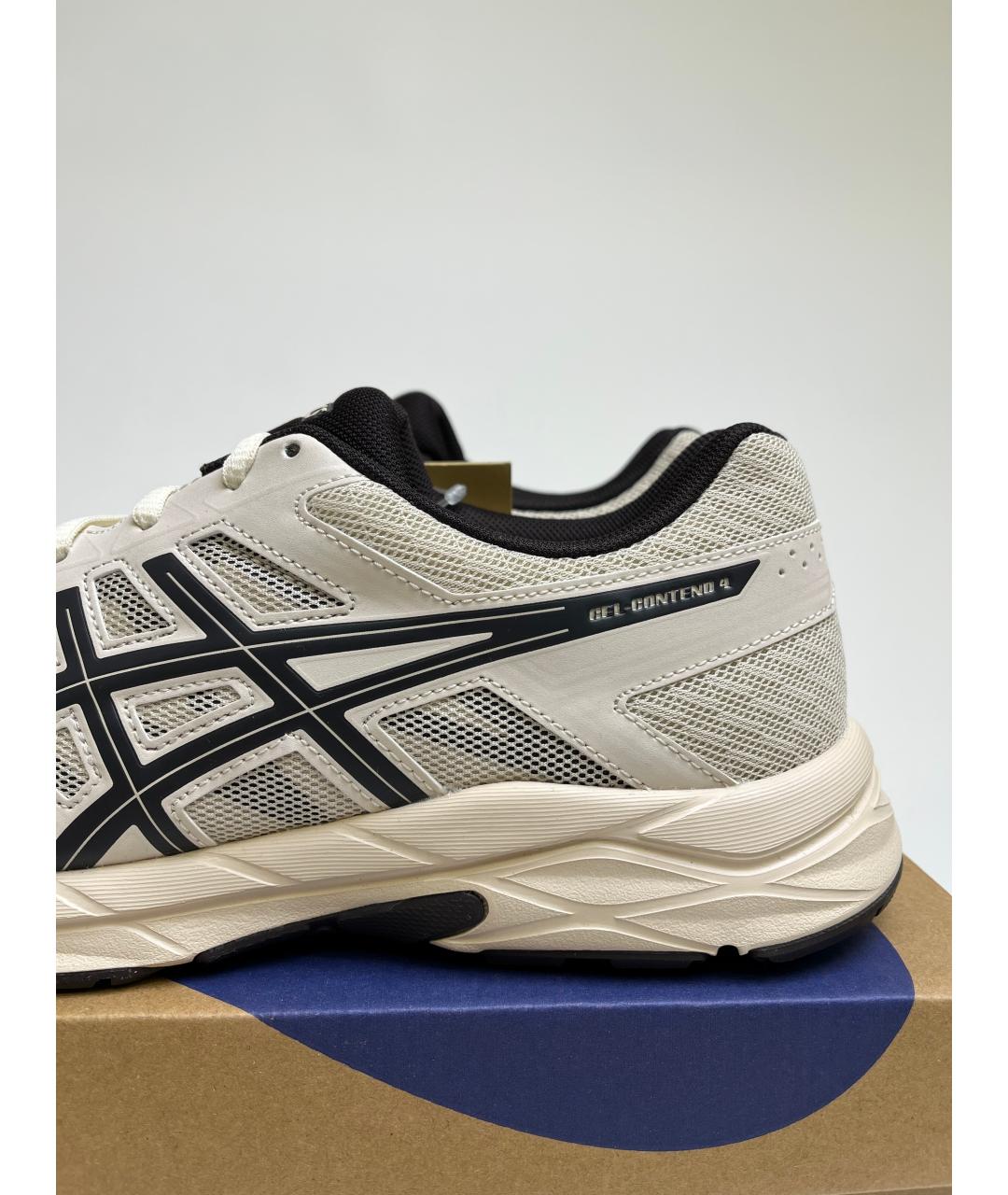 ASICS Серые синтетические низкие кроссовки / кеды, фото 4