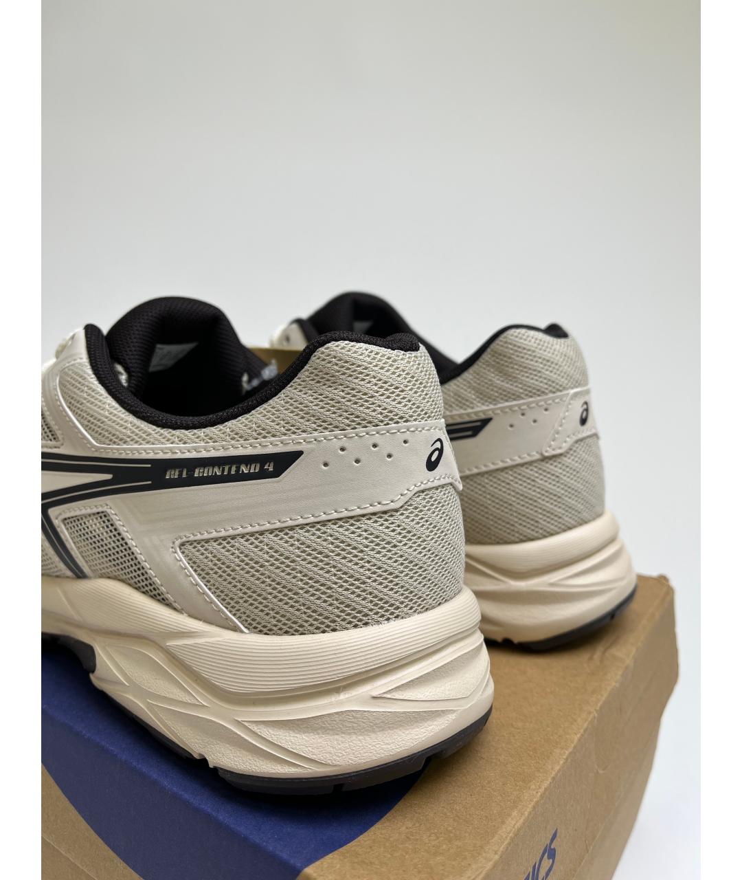 ASICS Серые синтетические низкие кроссовки / кеды, фото 5